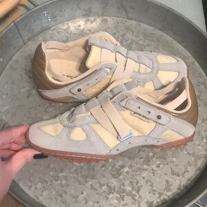 Vintage Diesel Ballet Criss Cross Baby Blue Futuristic Sneaker flats